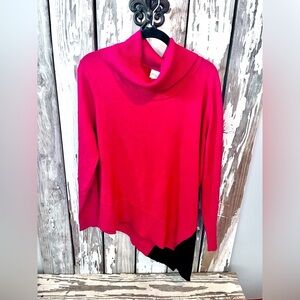 Chicos size 3 red & black sweater